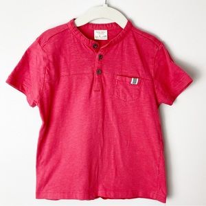 Zara - 5 Boys Red T-Shirt with Front Pocket